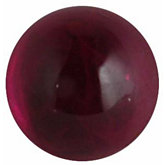 Round Genuine Cabochon Ruby