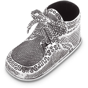 SILVER PLATED BABY BOY SHOE