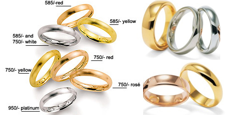 Gold White Gold Wedding Rings Yellow Gold Wedding Bands 14K Gold ...